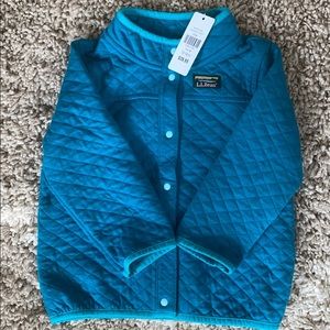 L.L. Bean Quilted Snap Sweatshirt